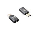 ROLINE Adapter, USB4 Gen 3x2, Aluminum, Type C, M/F, silver