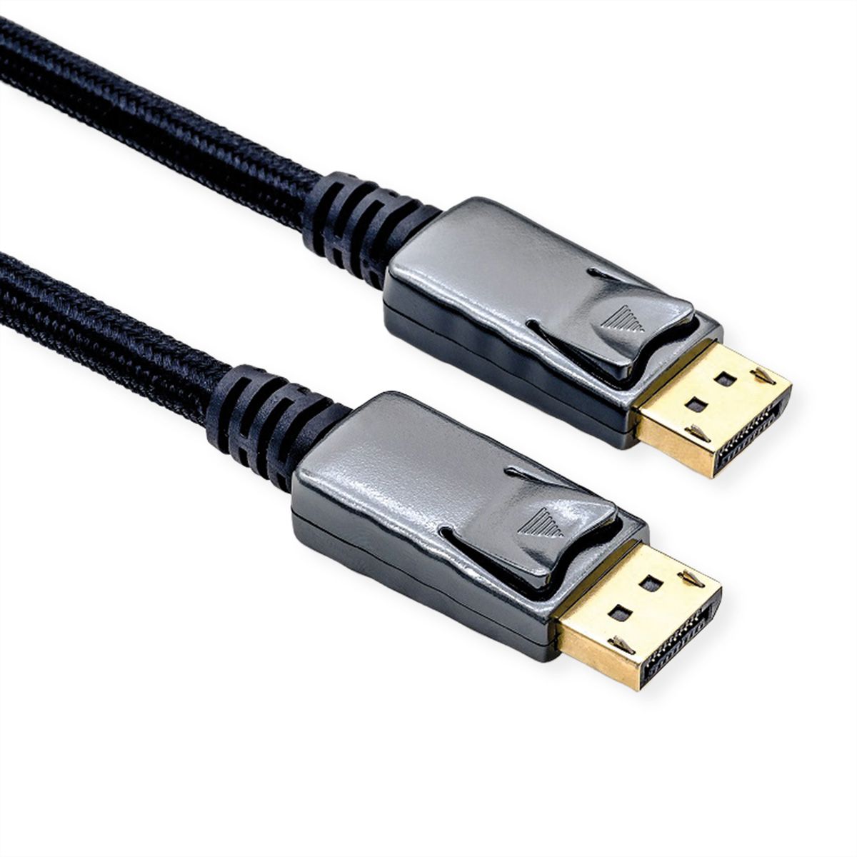 ROLINE DisplayPort Cable, v1.4, DP-DP, M/M, black / silver, 1 m