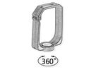 VALUE 19" Cable Manager, 60 x 44 mm, 5 pcs, black