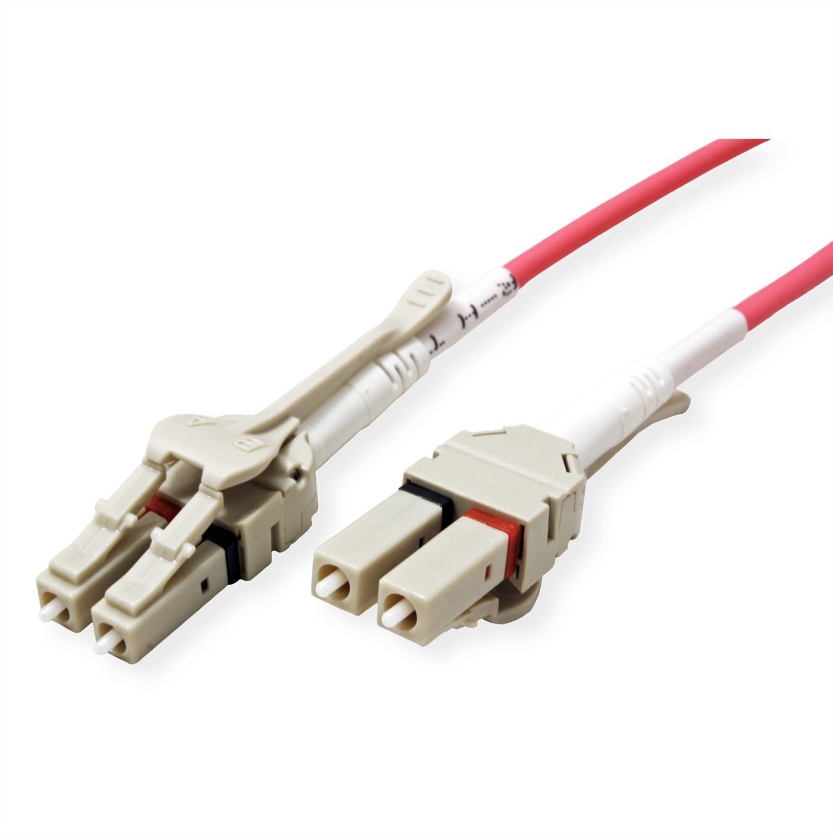 ROLINE FO Jumper Cable 50/125µm OM4, LC/LC, LSOH, Low-Loss, Data Center, violet, 5 m