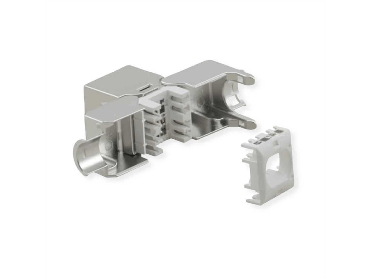 VALUE Keystone Jack, Cat.6A (Class EA), RJ-45, STP, tool-free, SLIM
