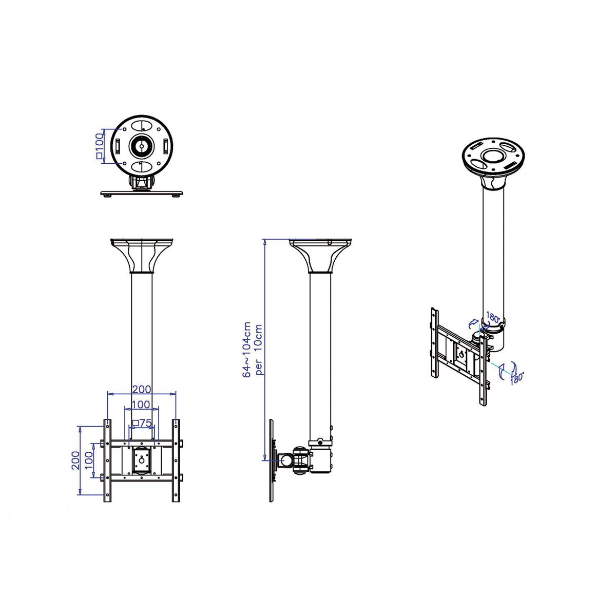 VALUE LCD TV Ceiling Mount