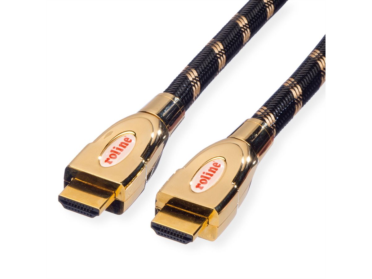 ROLINE GOLD HDMI Ultra HD Cable + Ethernet, M/M, 3 m