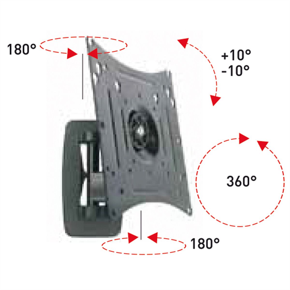 ROLINE LCD Monitor Arm, Wall Mount, 4 Joints