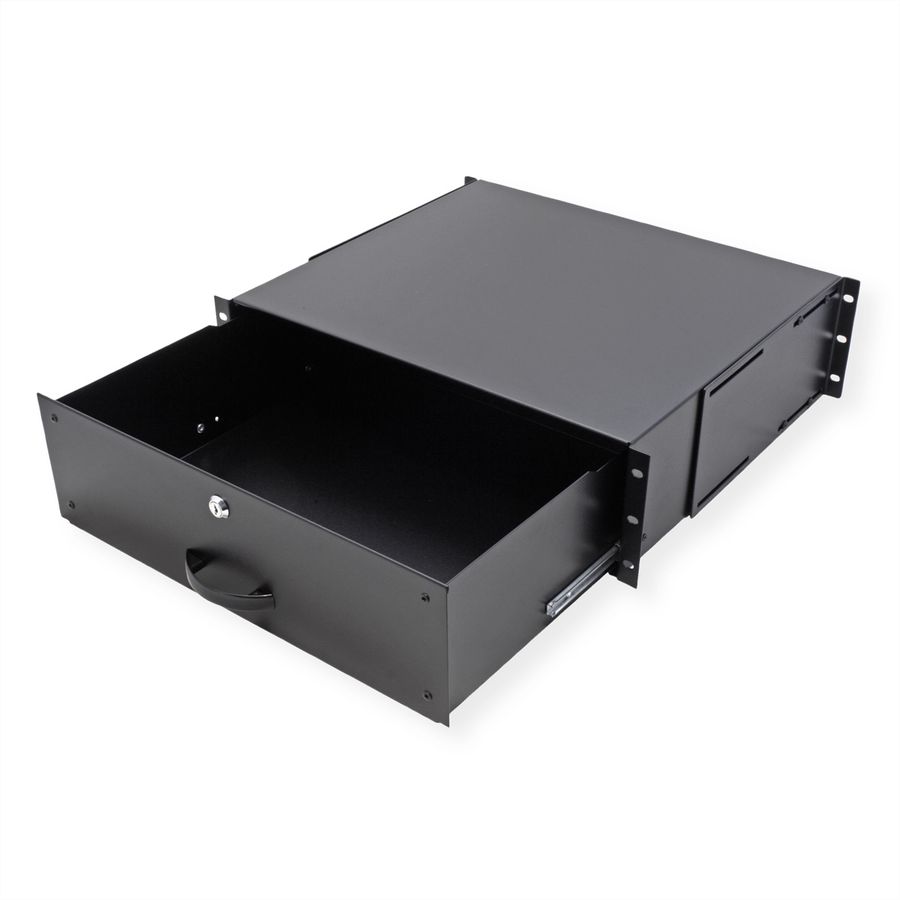 ROLINE 19-inch keyboard drawer 3 U, 400 T lockable black