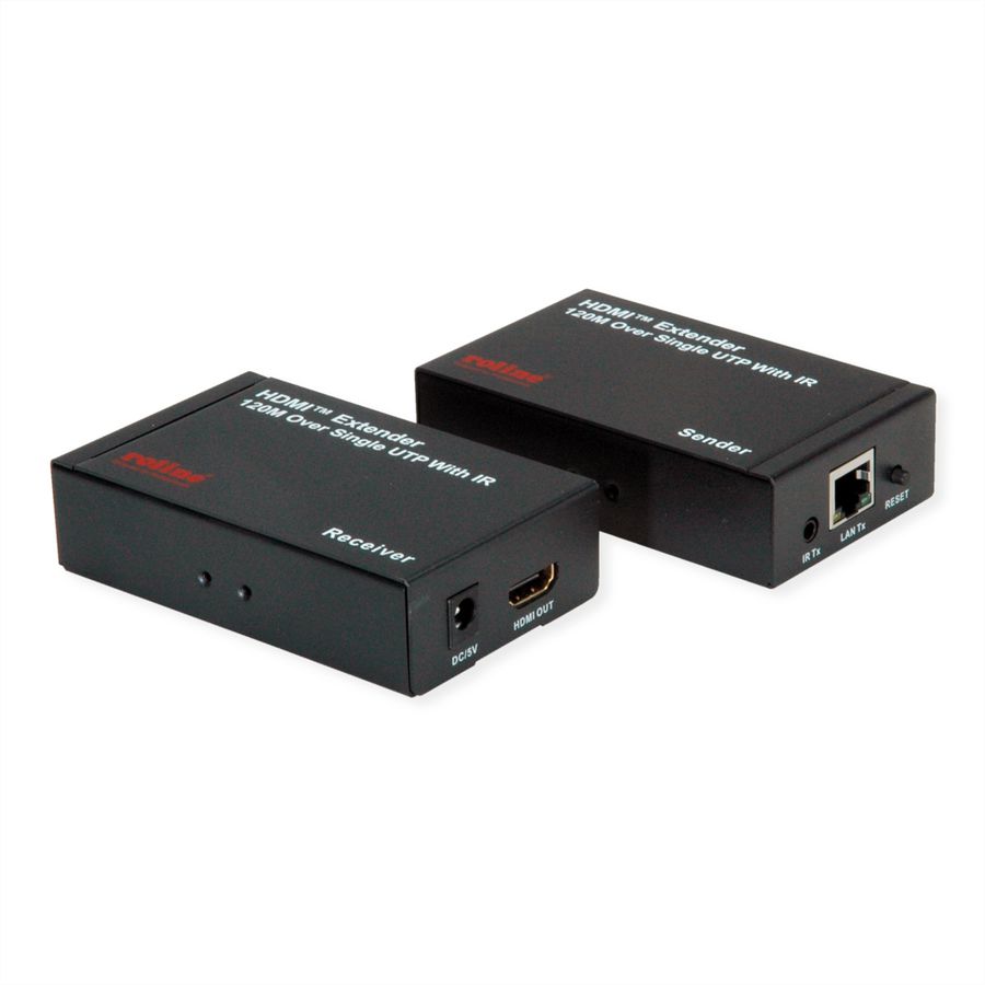 ROLINE HDMI over IP Extender, 1080P, 120 m, W/IR