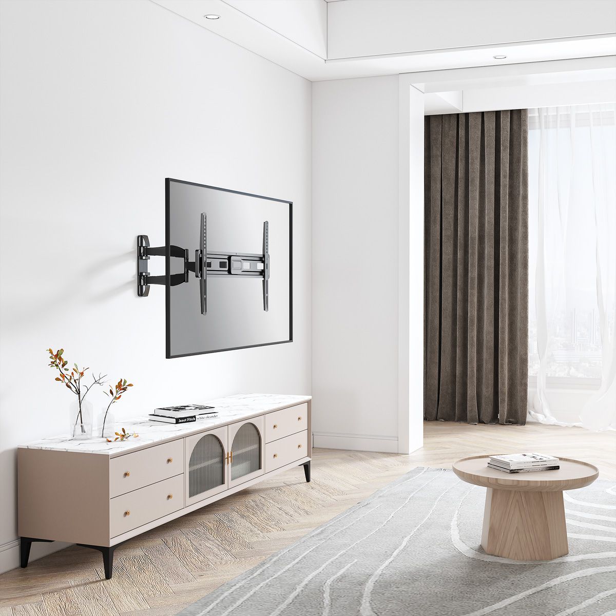 VALUE Solid Articulating Wall Mount TV Holder, up to 177.80 cm (37" - 70")