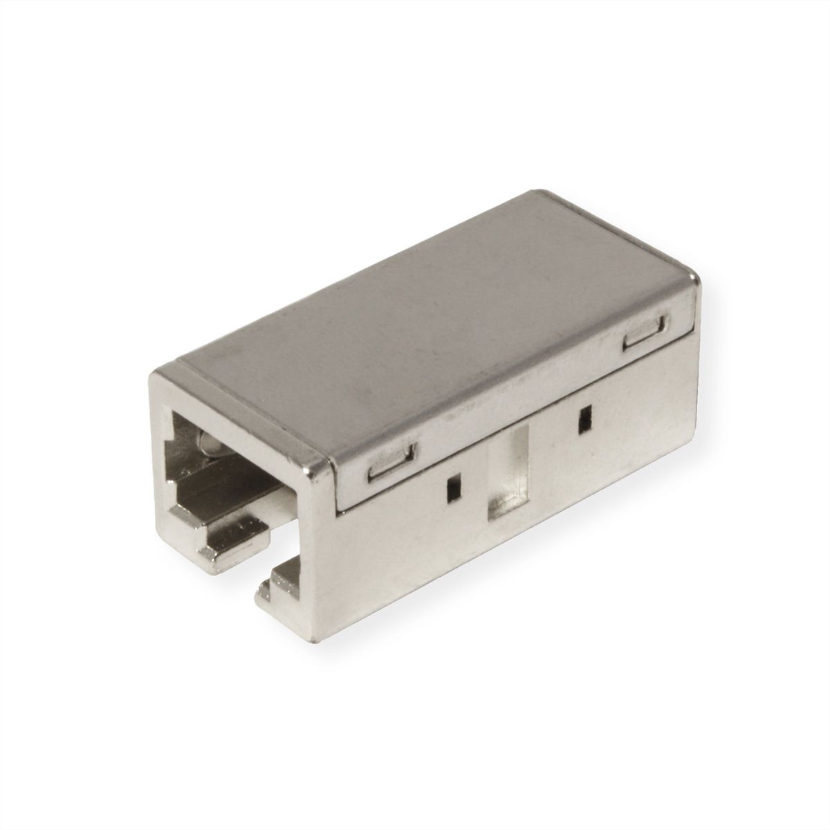 ROLINE RJ-45 Modular Coupler, Cat. 6A (Class EA), shielded, metal housing