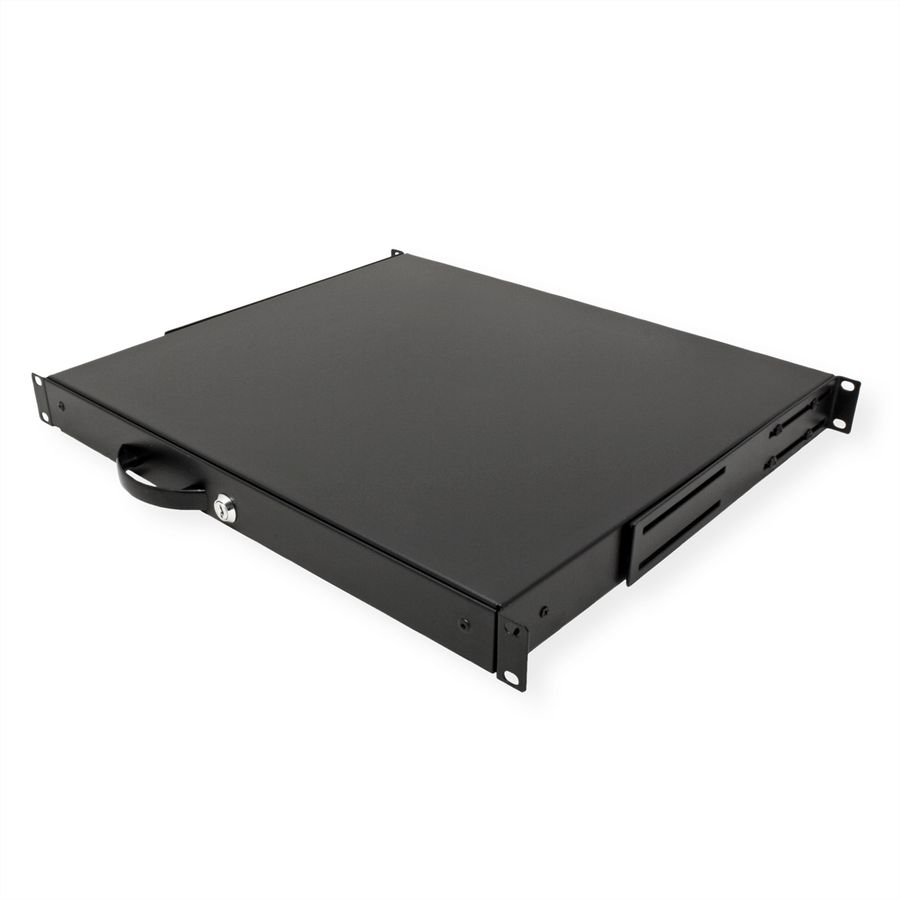 ROLINE 19-inch keyboard insert 1 U, 400 T lockable black