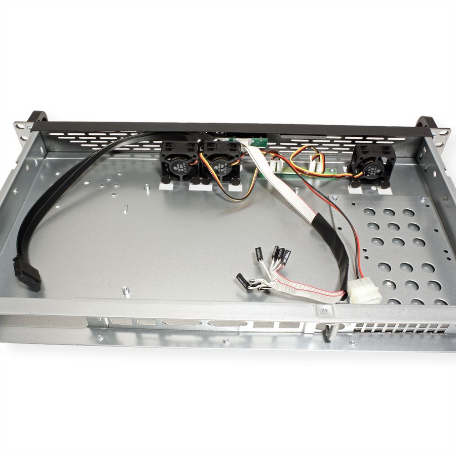 19" Industrial Rack-Mount Server Chassis, 1UH, 1U-K-125L, black