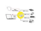 ROLINE USB 3.2 Gen 2 Hub, 4 Ports (2x A + 2x C), PD (100W)