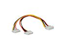 ROLINE Internal Y-Power Cable, 4-pin HDD to 2x 4-pin HDD, 0.3 m