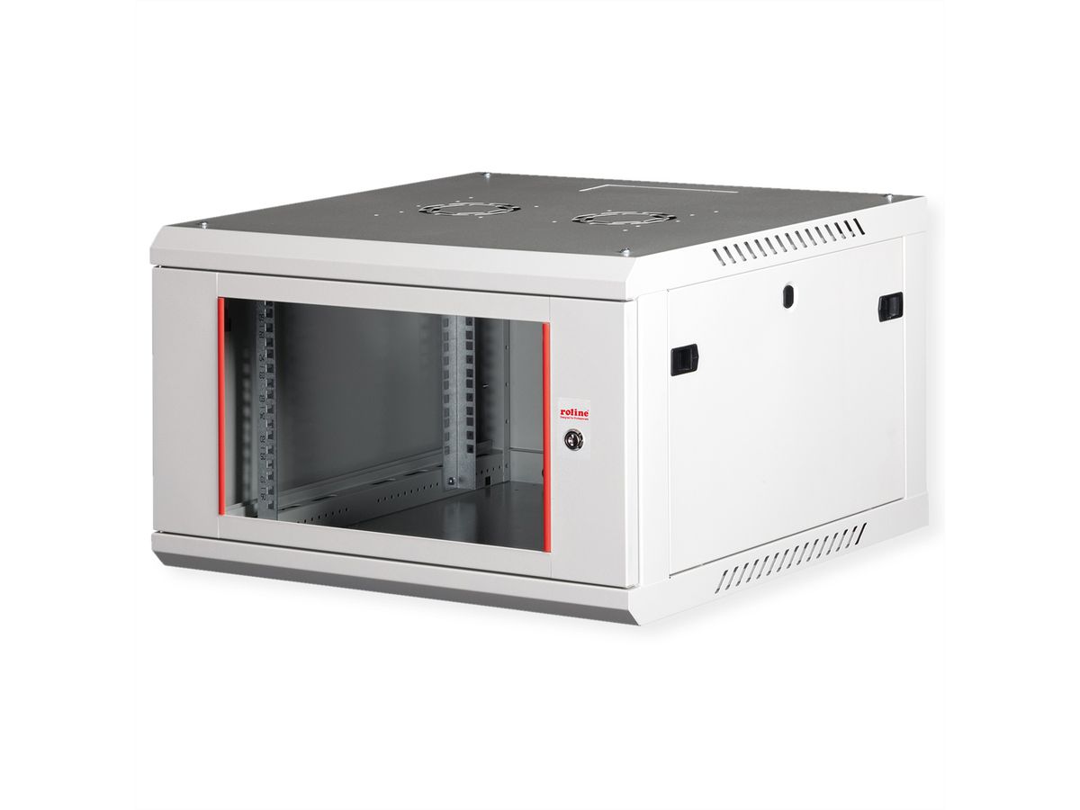 ROLINE 19" Wall Cabinet Basic Plus 6U, 600x600 BxT grey