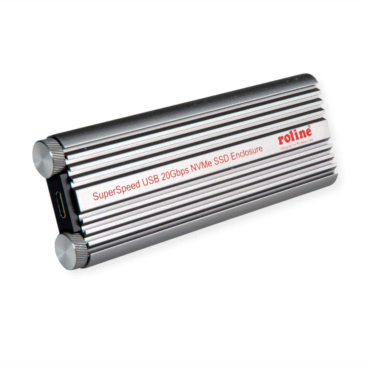 ROLINE External Type M.2 NVMe SSD Enclosure, USB 3.2 Gen 2x2 Type C
