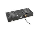 ROLINE Fan unit with 2 fans, for 19" Wall Cabinet black