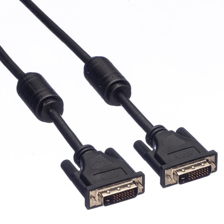 ROLINE DVI Cable, DVI (24+1), Dual Link, M/M, 3 m