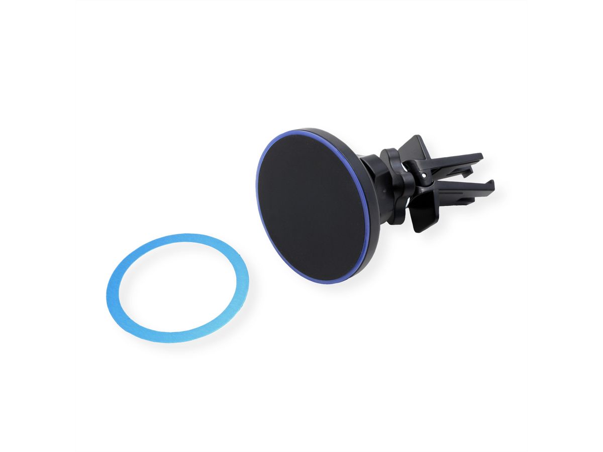 ROLINE Wireless Charger (15W) and Car Smartphone Holder, Magnetic