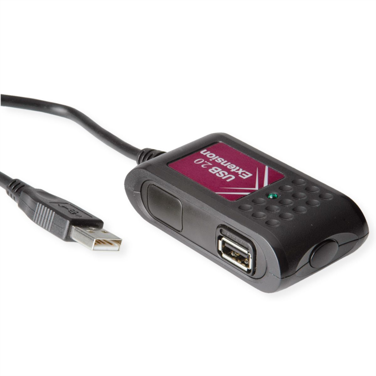 VALUE USB 2.0 Extender, 2 Ports, black, 5 m