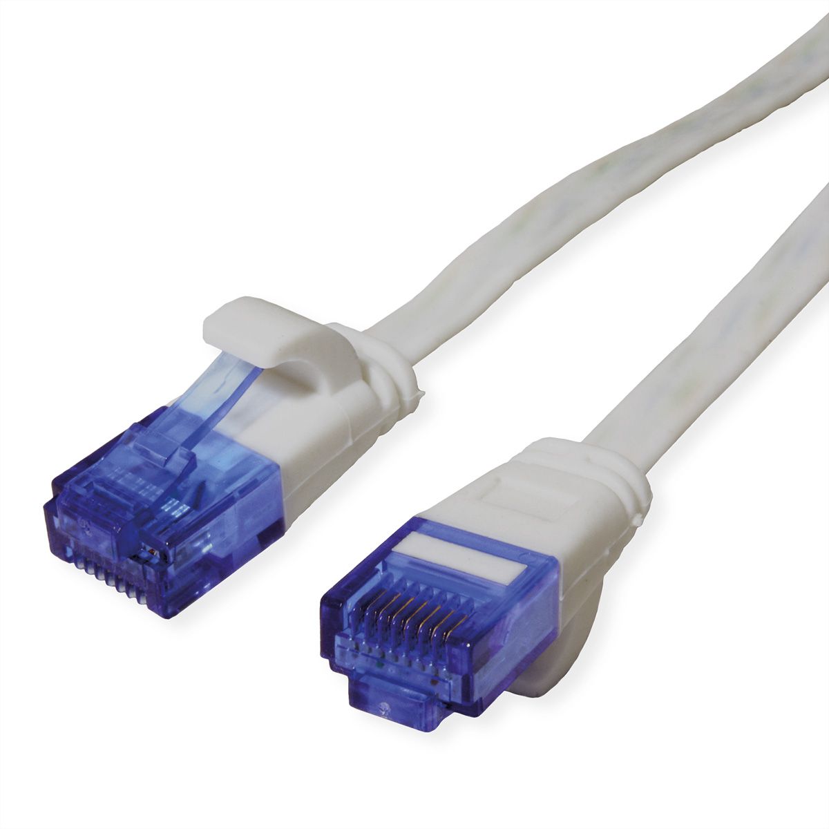 VALUE UTP Patch Cord, Cat.6A (Class EA), extra-flat, grey, 2 m