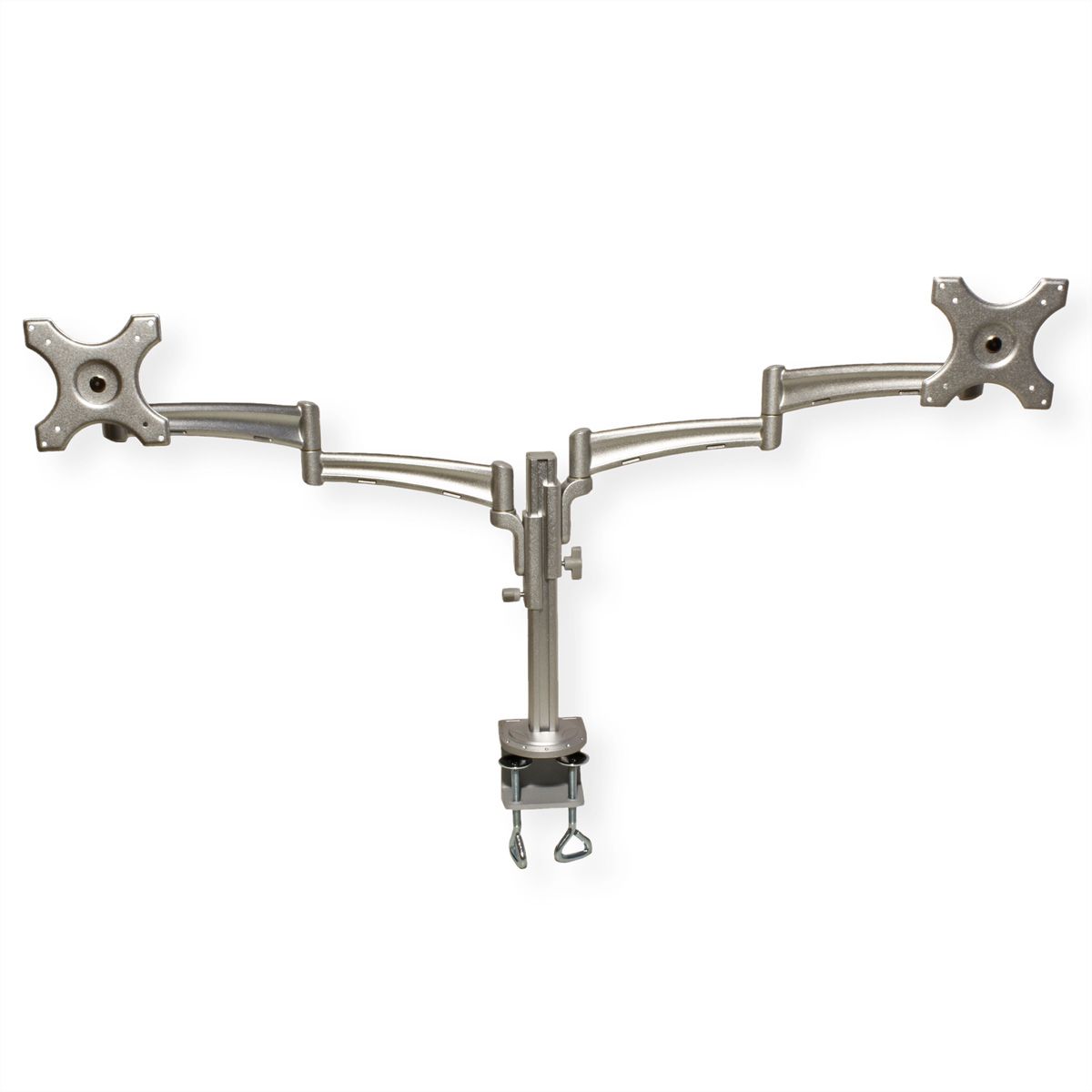 VALUE Dual LCD Monitor Arm, Desk Clamp, 4 Joints, height adjustable ...