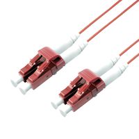 ROLINE FO SLIM Jumper Cable 50/125µm OM4, LC/LC, OD 1.2mm, LSOH, Slim, violet, 1 m