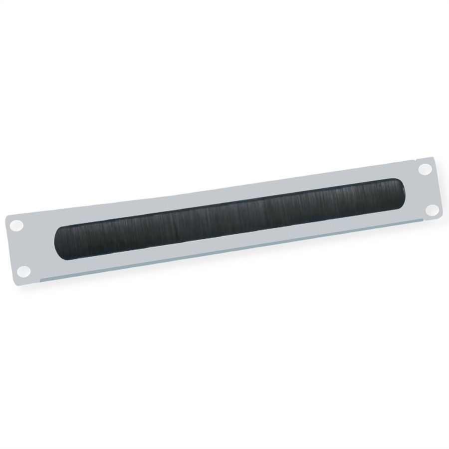 VALUE 19" Cable Entry 2U with Brush Seal, grey