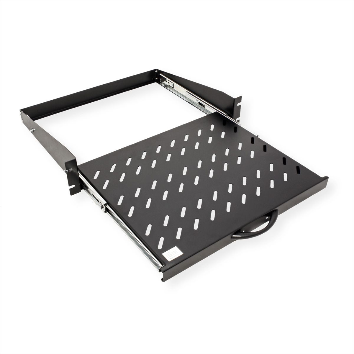 VALUE 19" 2U Extendable Sliding Shelf for Cabinets, 404 x 350 mm, max. load 30 kg