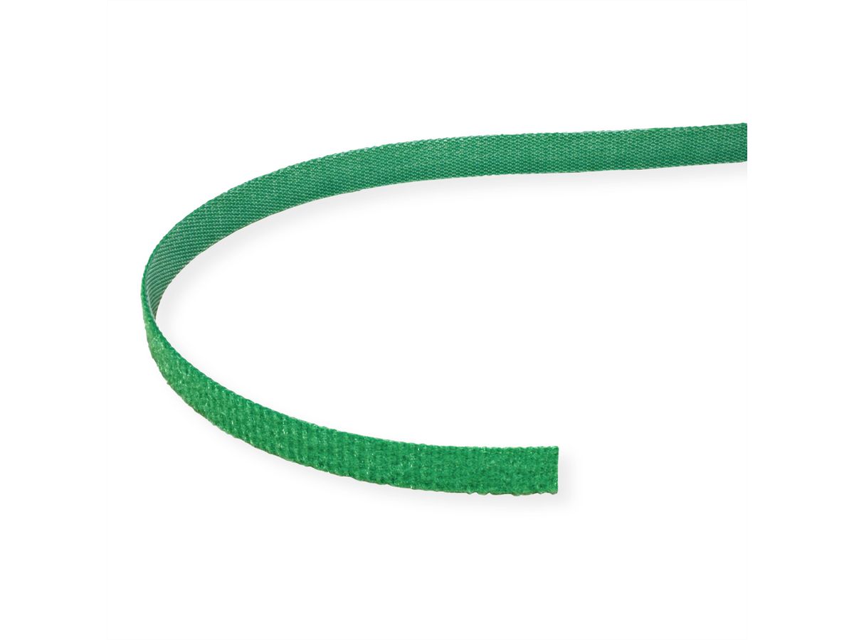 VALUE Strap Cable Tie Roll, Width 10mm, green, 25 m