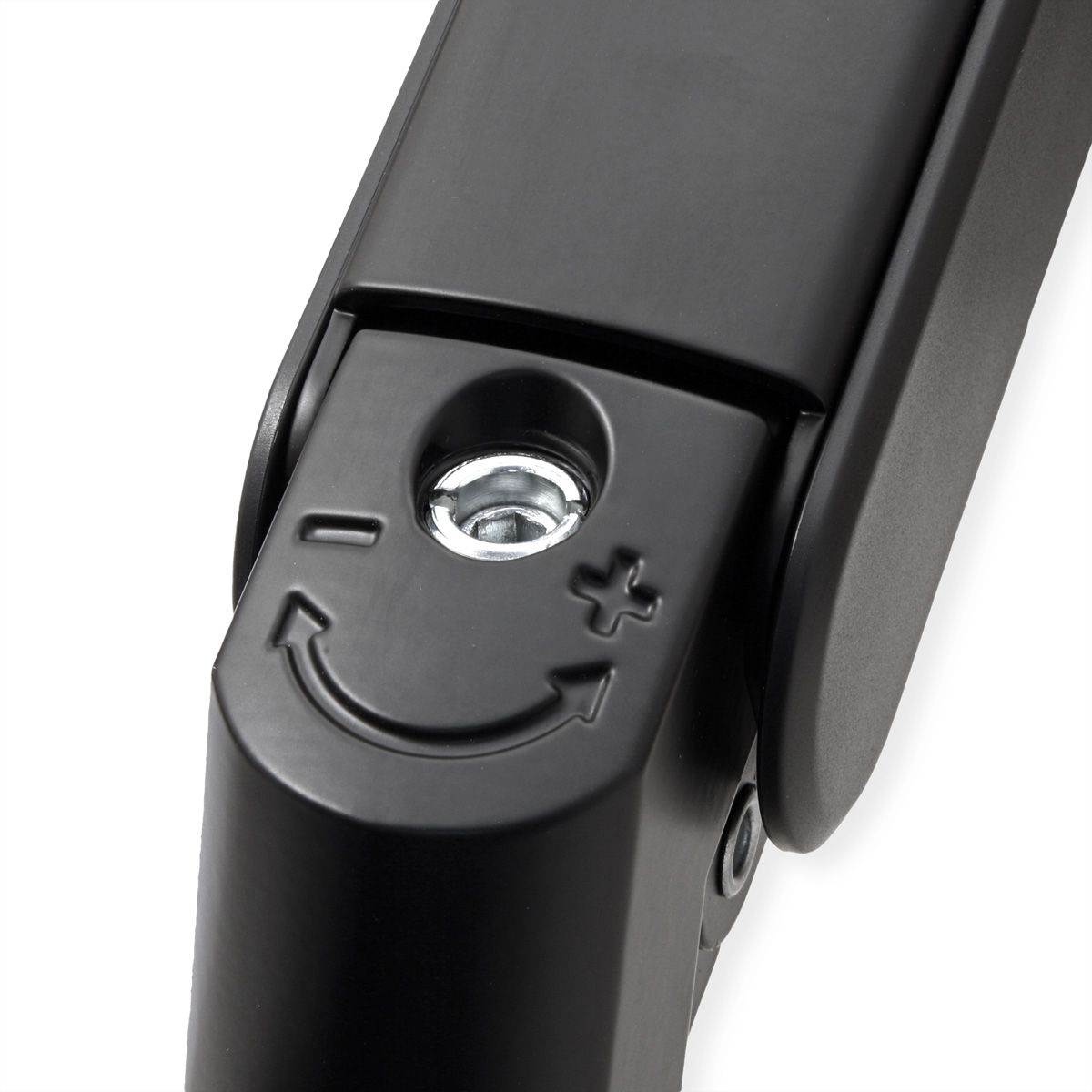 ROLINE Heavy Duty Monitor Arm, Pole-Mounted, Gas Spring, 24–57 inch, max. 27 kg, black