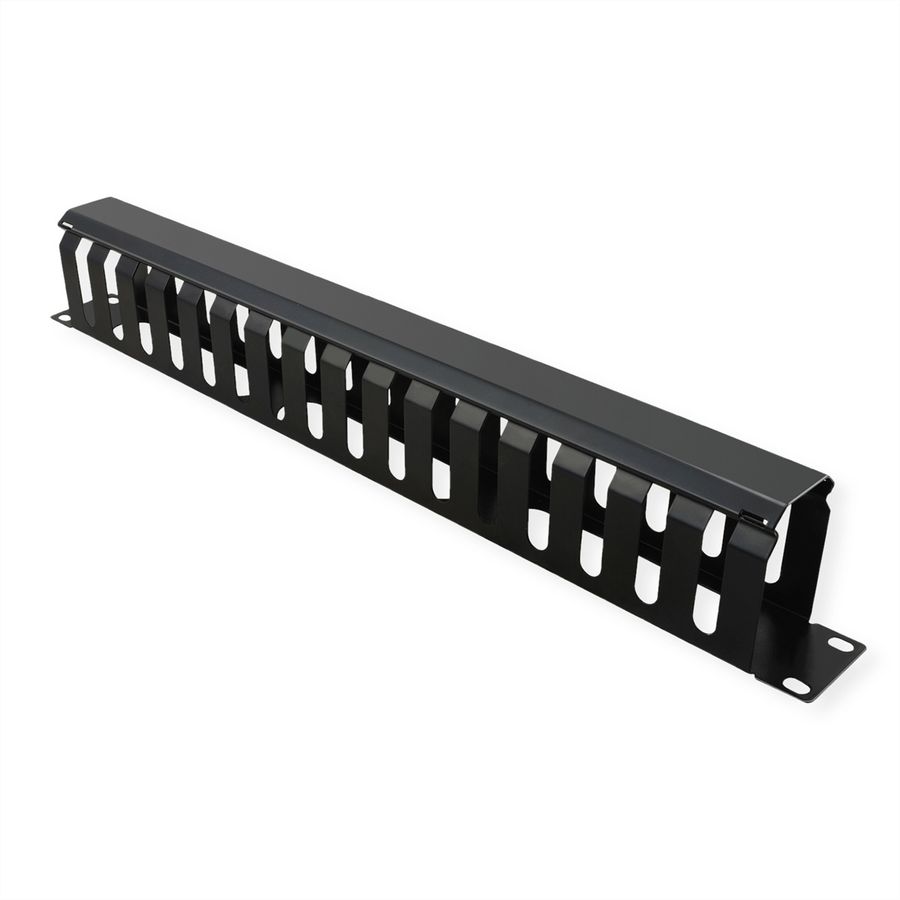 VALUE 19" Front Panel 1U with Patch channel 40 x 60 mm, black