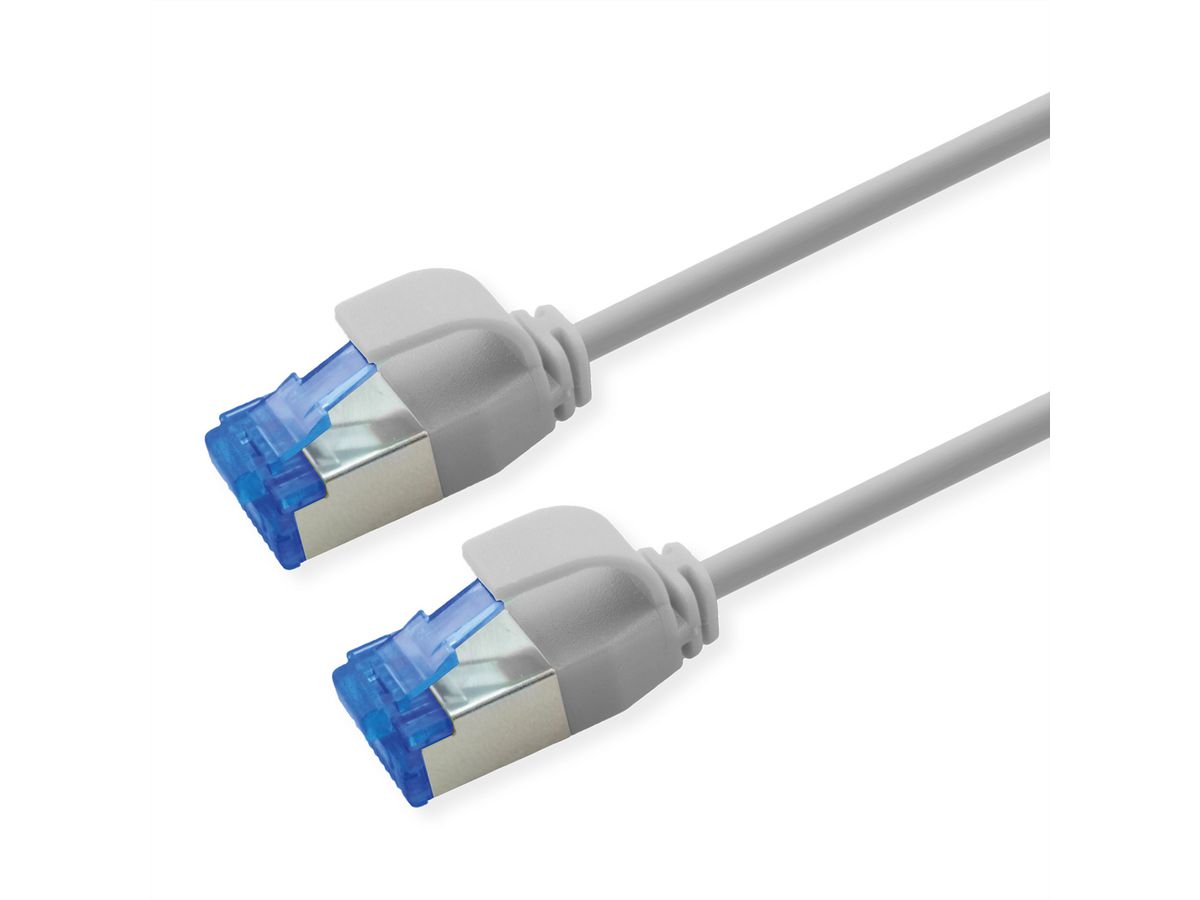 ROLINE S/FTP Patch Cord Cat.6A / Class EA, LSOH, Slim PoE, grey, 5 m