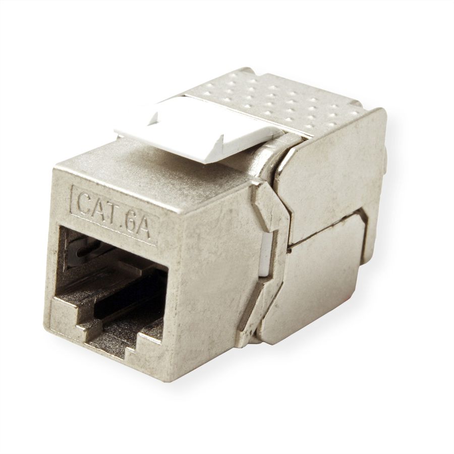 VALUE Keystone Jack, Cat.6A (Class EA), RJ-45, STP, tool-free, SLIM