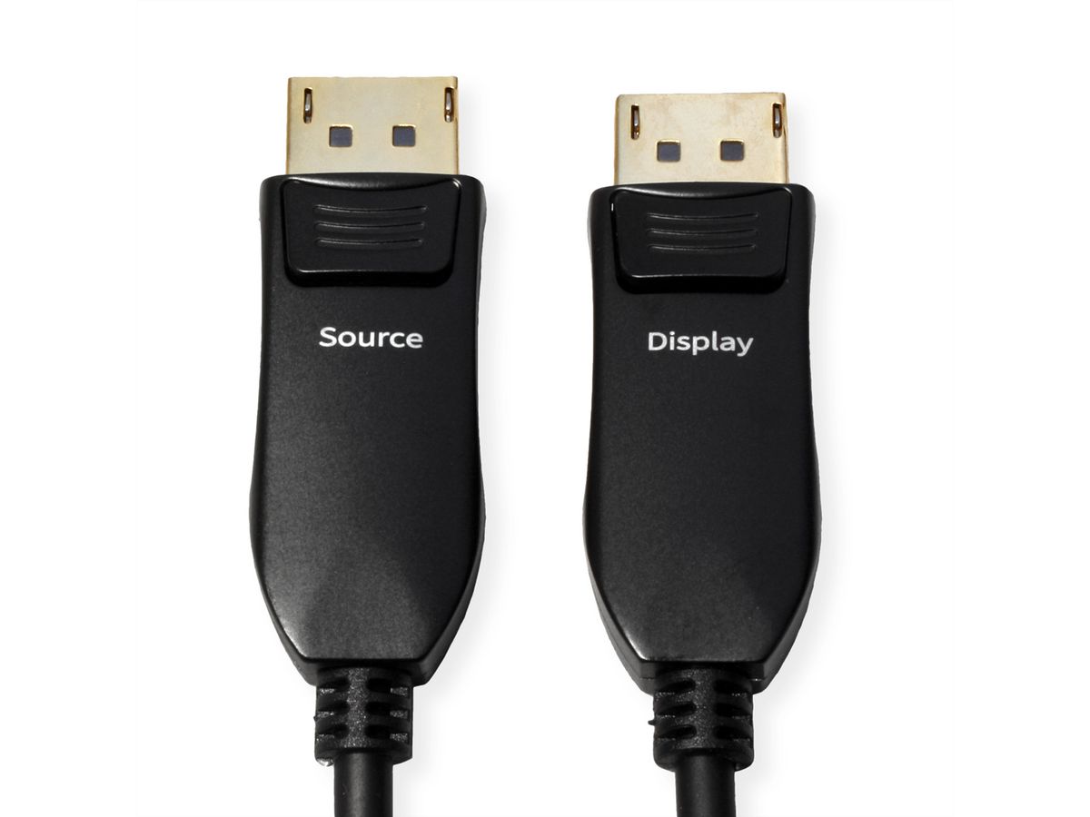 ROLINE DisplayPort Cable (AOC), v2.1, 10K@60Hz, 54Gbit/s, UHBR13.5, DP-DP, M/M, 30 m