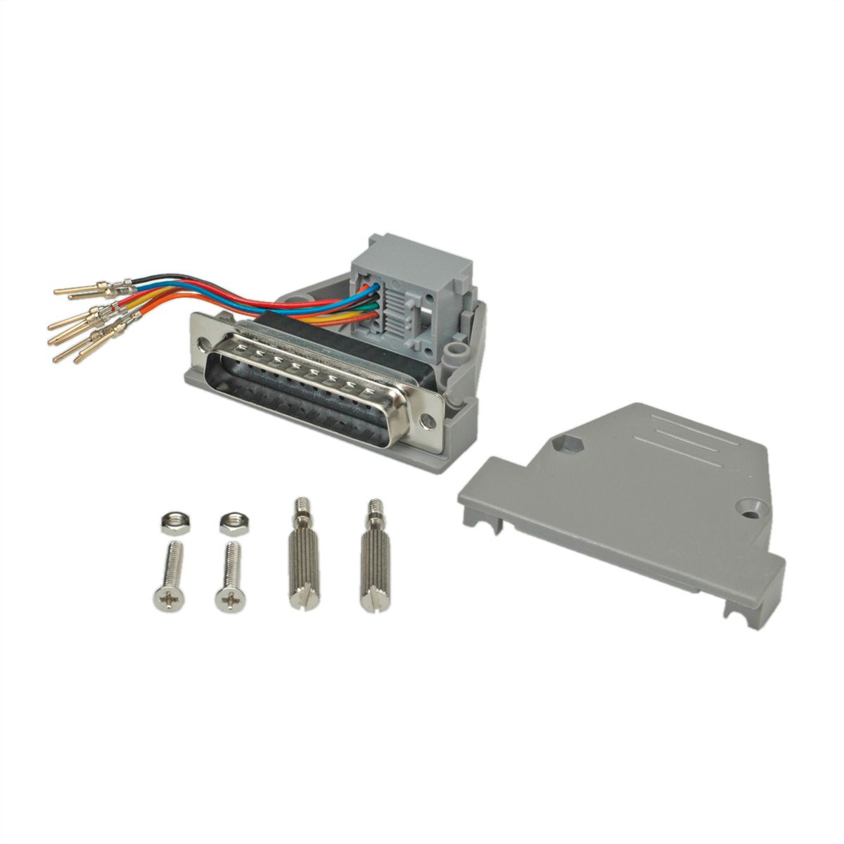 ROLINE DB25 plug - RJ-45 socket 8P / 8C 8-Wire