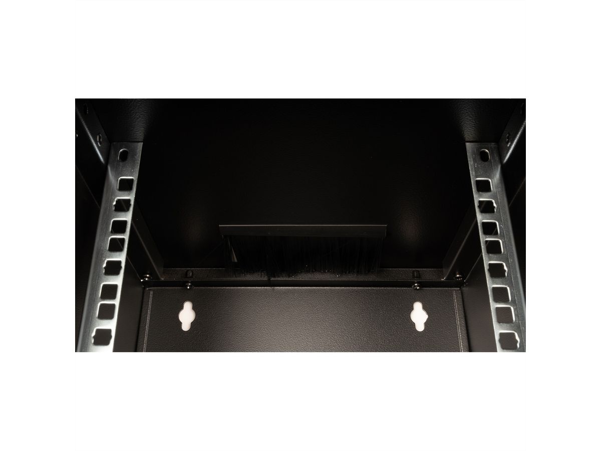 ROLINE 10-inch wall-mounted housing 12 U, 312x300 WxD black
