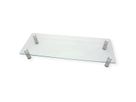 LCD Monitor Stand, Tempered Glass Surface Risers (Square) with adjustable metal feet