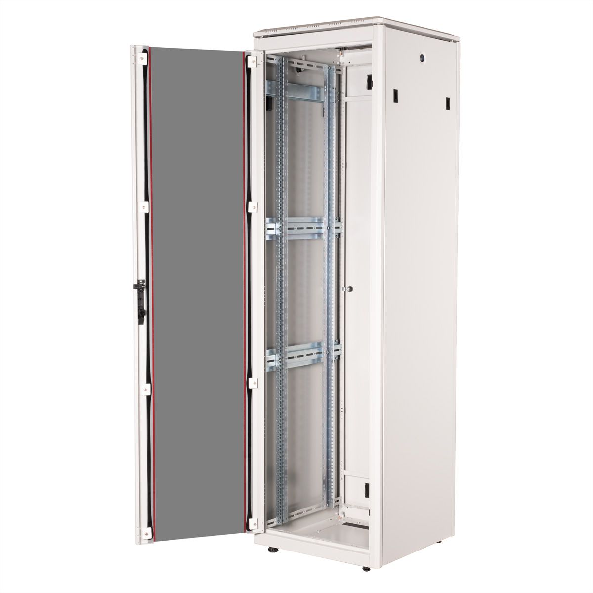 ROLINE 19-inch Network Cabinet Pro 42 U, 600x600 WxD glass door grey