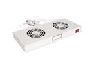 ROLINE 19-inch fan unit 2 fans, Thermostat grey