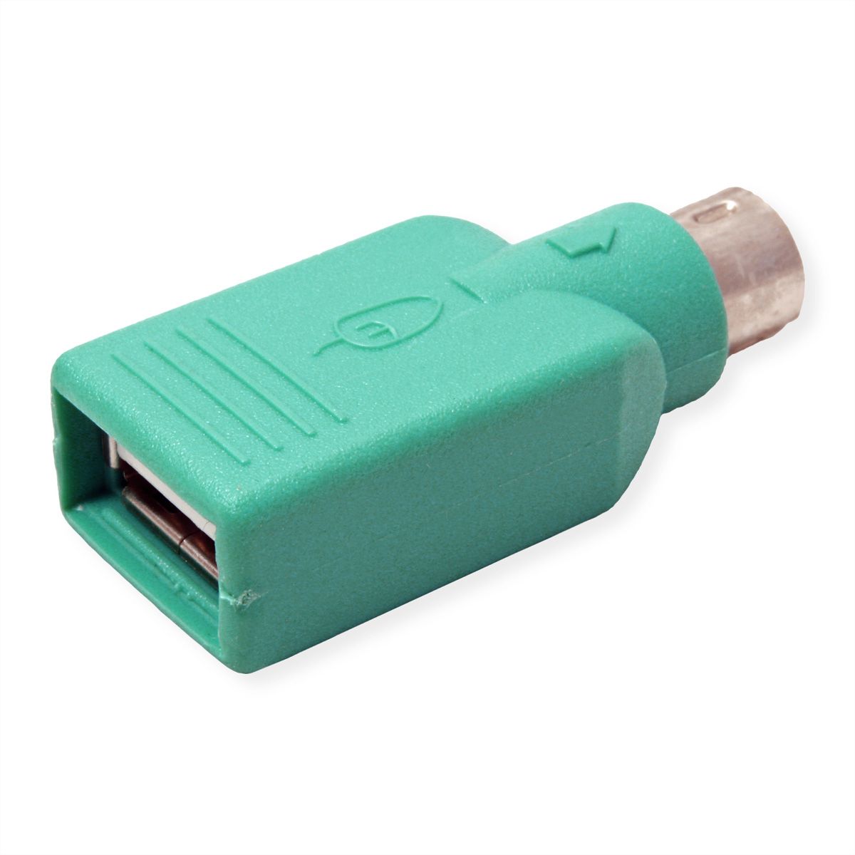 VALUE PS/2 to USB Adapter, Mouse, green