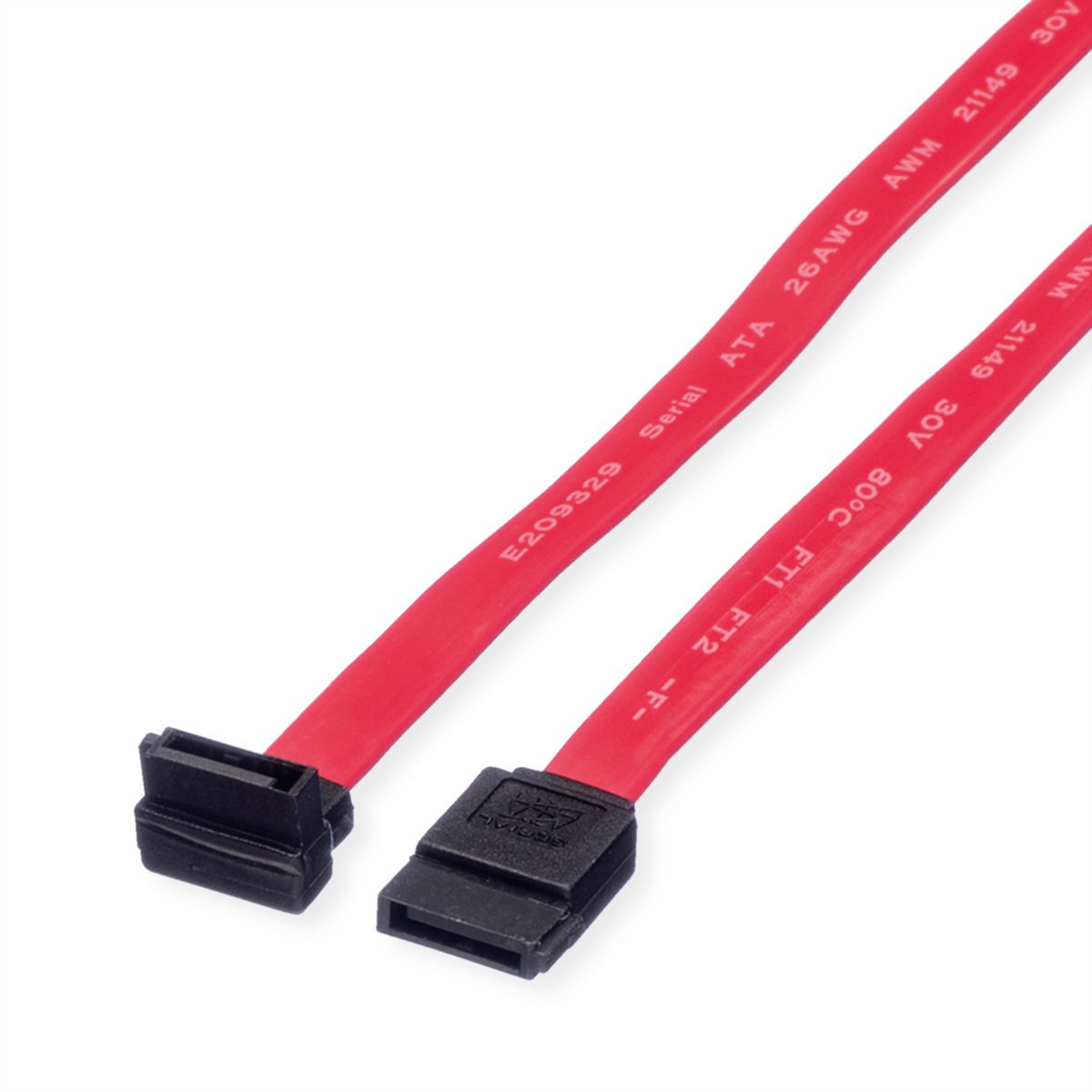 ROLINE Internal SATA 3.0 Gbit/s Cable, angled, 0.5 m - SECOMP  