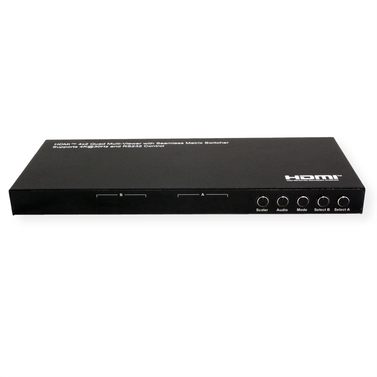 VALUE HDMI Matrix, 4x2, 4K30Hz, QUAD Multi-Viewer, seamless switching