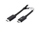 ROLINE Thunderbolt™ 4 Cable, 40Gbit/s, 100W, C-C, M/M, passive, black, 1 m