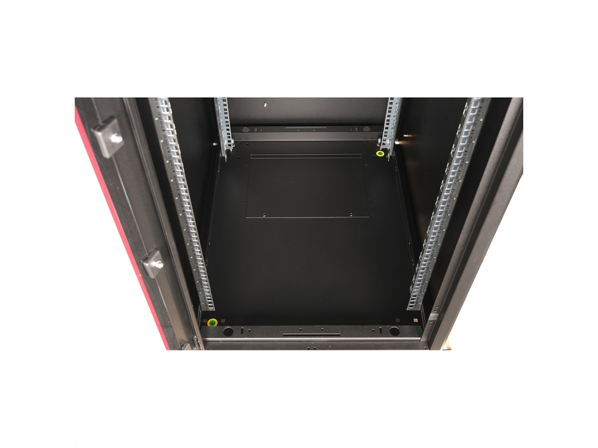 ROLINE 19-inch network cabinet Basic 22 U, 600x800 WxD Glass door black