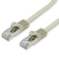 VALUE S/FTP Cable Cat.7, with RJ-45 connectors (500 MHz / Class EA), grey, 0.5 m