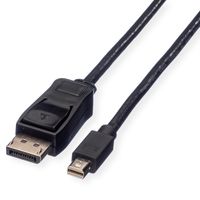 VALUE DisplayPort Cable, DP - Mini DP, M/M, black, 1 m