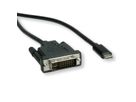 ROLINE USB Type C - DVI Cable, M/M, 1 m
