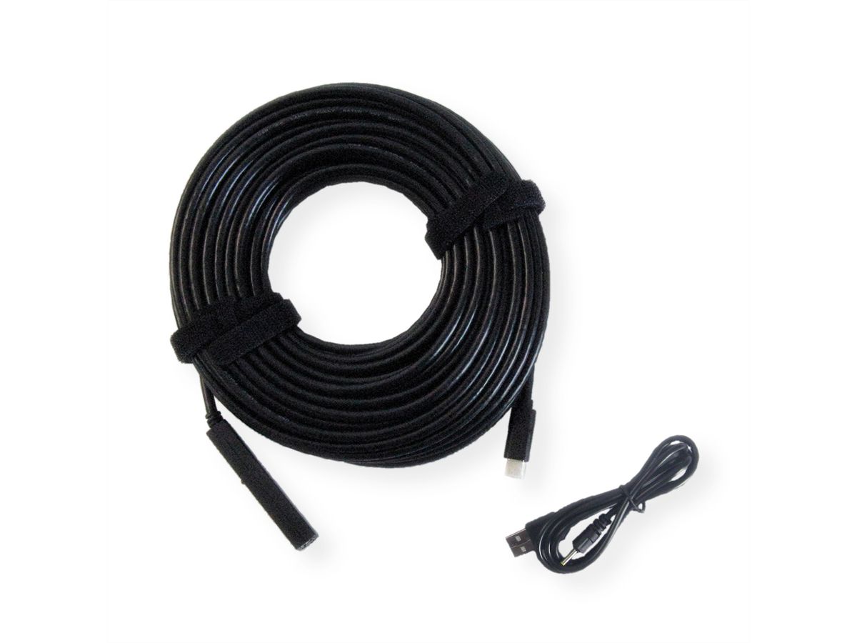 VALUE USB 2.0 Extension Cable, Active with Repeater, A - C, black, 20 m