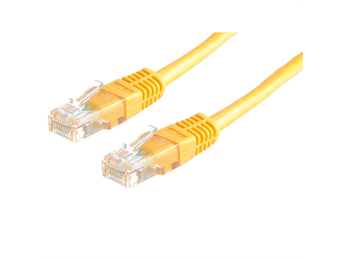 ROLINE UTP Patch Cord Cat.5e (Class D), yellow, 2 m