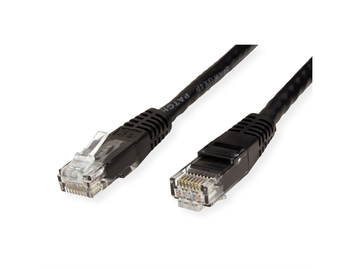 VALUE UTP Patch Cord, Cat.6 (Class E), black, 5 m