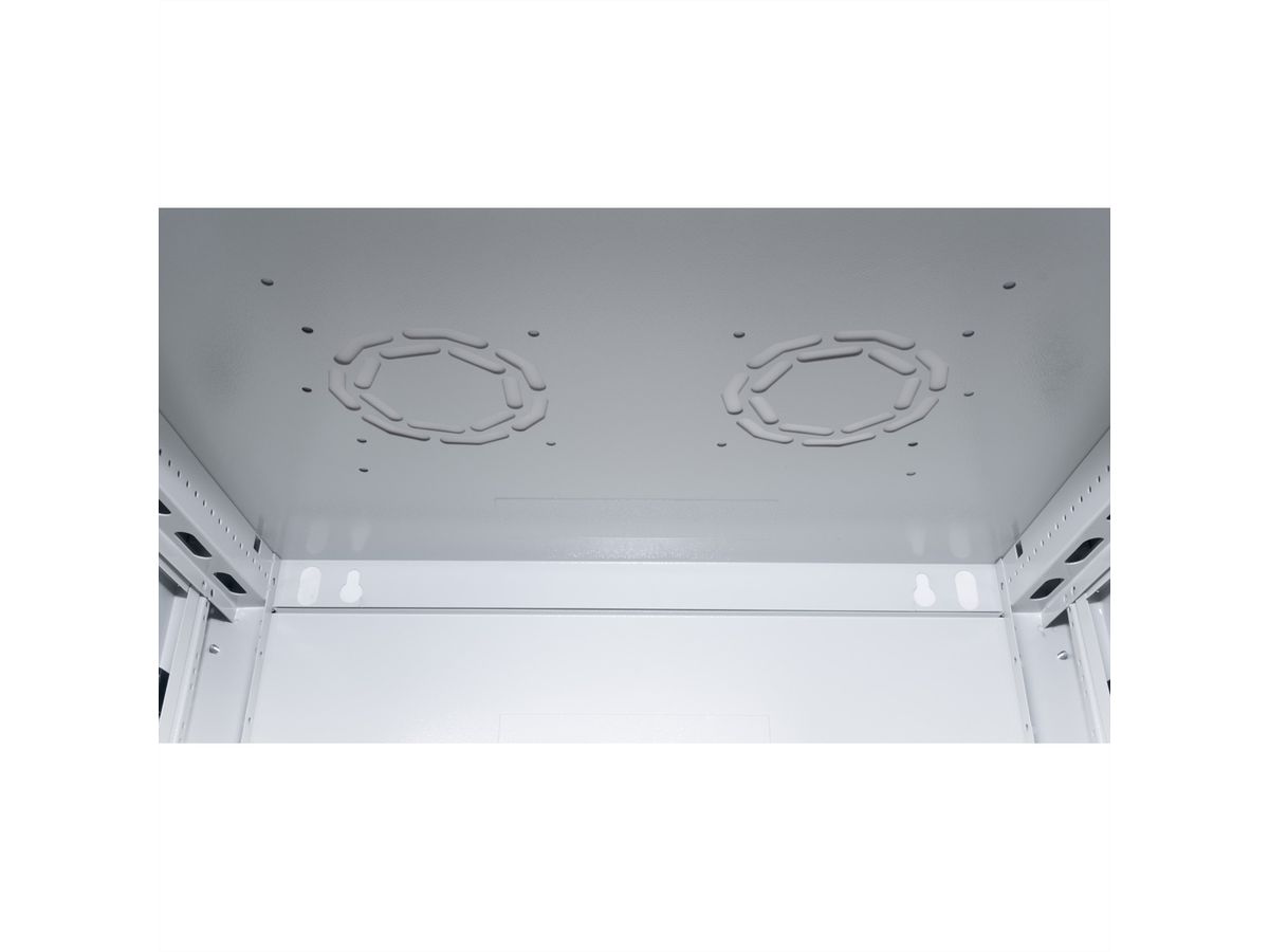ROLINE 19" Wall Cabinet Basic Plus 4U, 600x450 BxT grey